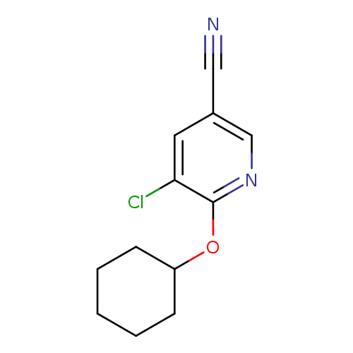 5-chloro-6-(cyclohexyloxy)pyridine-3-carbonitrile
