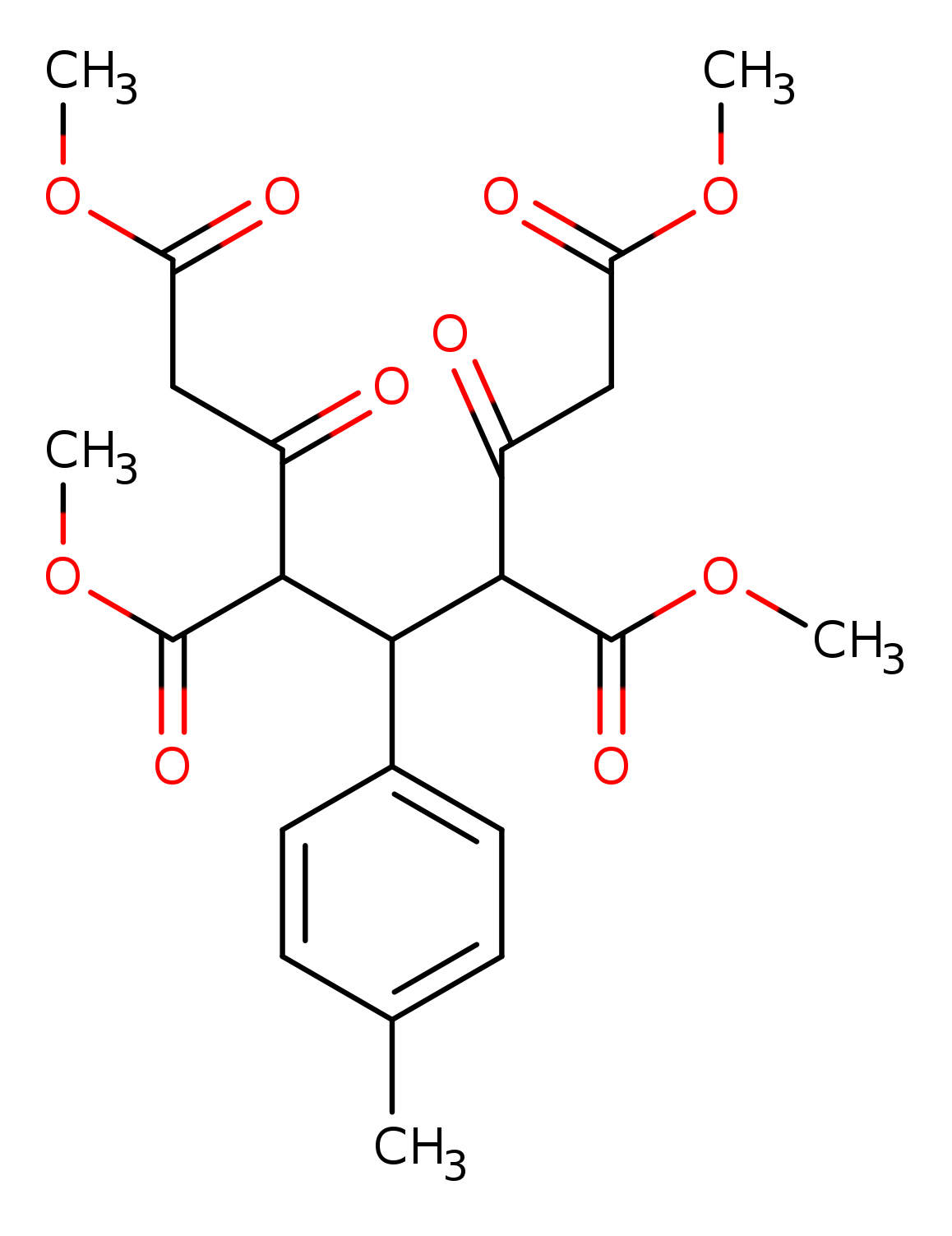 1,3,5,7-tetramethyl 4-(4-methylphenyl)-2,6-dioxoheptane-1,3,5,7-tetracarboxylate