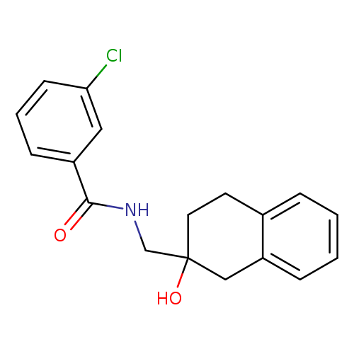 3-chloro-N-[(2-hydroxy-1,2,3,4-tetrahydronaphthalen-2-yl)methyl]benzamide