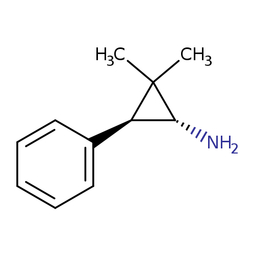 2,2-dimethyl-3-phenylcyclopropan-1-amine, trans