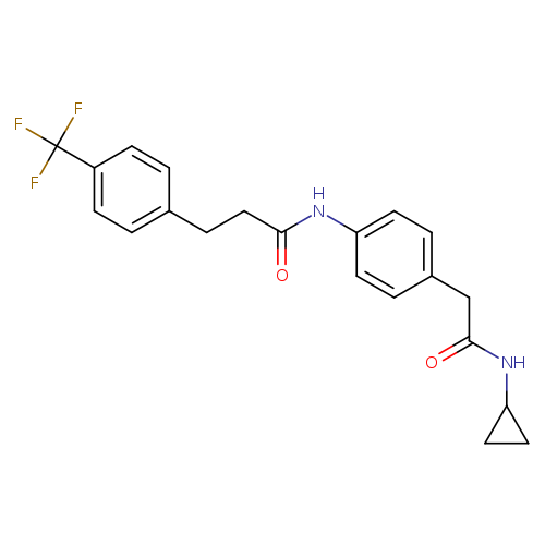 N-{4-[(cyclopropylcarbamoyl)methyl]phenyl}-3-[4-(trifluoromethyl)phenyl]propanamide