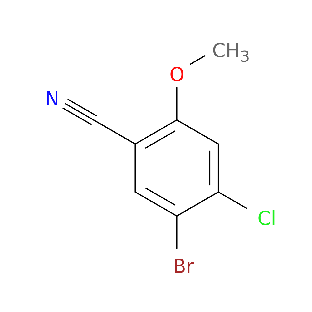5-Bromo-4-chloro-2-methoxybenzonitrile