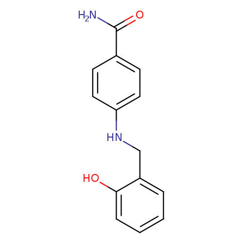 4-{[(2-hydroxyphenyl)methyl]amino}benzamide