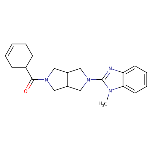 2-[5-(cyclohex-3-ene-1-carbonyl)-octahydropyrrolo[3,4-c]pyrrol-2-yl]-1-methyl-1H-1,3-benzodiazole