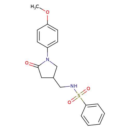 N-{[1-(4-methoxyphenyl)-5-oxopyrrolidin-3-yl]methyl}benzenesulfonamide