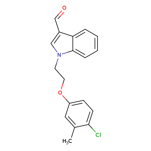 1-[2-(4-chloro-3-methylphenoxy)ethyl]-1H-indole-3-carbaldehyde