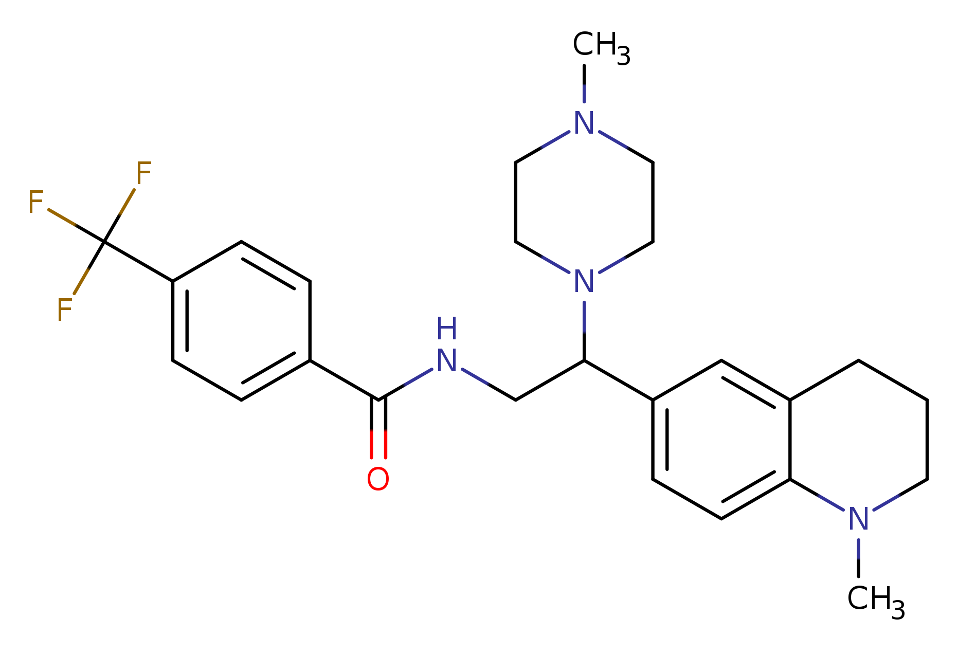 N-[2-(1-methyl-1,2,3,4-tetrahydroquinolin-6-yl)-2-(4-methylpiperazin-1-yl)ethyl]-4-(trifluoromethyl)benzamide