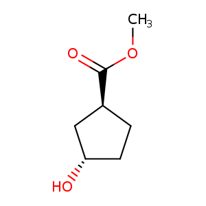 Cyclopentanecarboxylic acid, 3-hydroxy-, methyl ester, (1S-trans)- (9CI)