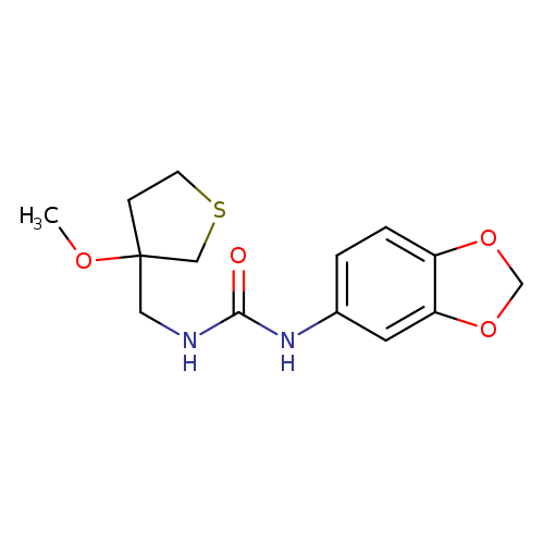 3-(2H-1,3-benzodioxol-5-yl)-1-[(3-methoxythiolan-3-yl)methyl]urea