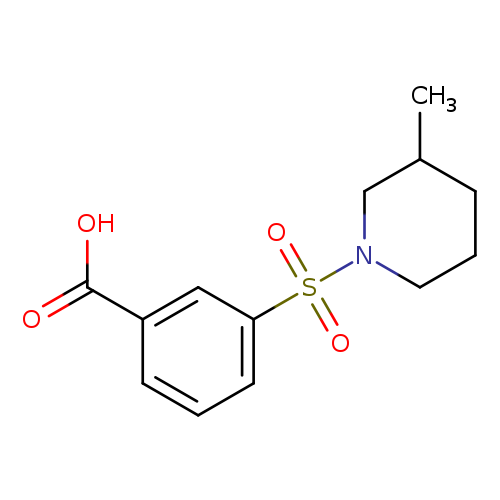 3-[(3-methylpiperidin-1-yl)sulfonyl]benzoic acid