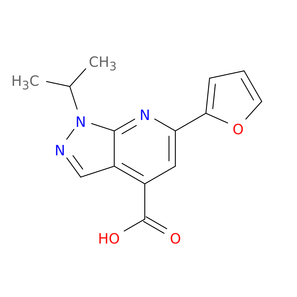 6-(2-Furyl)-1-isopropyl-1h-pyrazolo[3,4-b]pyridine-4-carboxylic acid