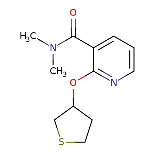 N,N-dimethyl-2-(thiolan-3-yloxy)pyridine-3-carboxamide