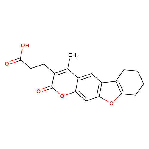 3-(4-Methyl-2-oxo-6,7,8,9-tetrahydro-2h-[1]benzofuro[3,2-g]chromen-3-yl)propanoic acid