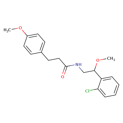 N-[2-(2-chlorophenyl)-2-methoxyethyl]-3-(4-methoxyphenyl)propanamide
