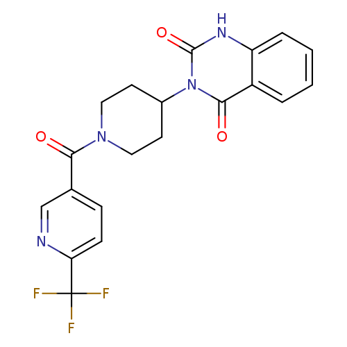 3-{1-[6-(trifluoromethyl)pyridine-3-carbonyl]piperidin-4-yl}-1,2,3,4-tetrahydroquinazoline-2,4-dione