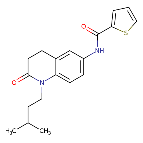 N-[1-(3-methylbutyl)-2-oxo-1,2,3,4-tetrahydroquinolin-6-yl]thiophene-2-carboxamide
