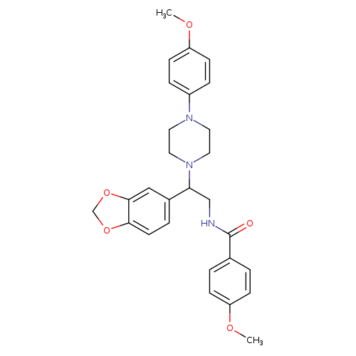 N-[2-(2H-1,3-benzodioxol-5-yl)-2-[4-(4-methoxyphenyl)piperazin-1-yl]ethyl]-4-methoxybenzamide