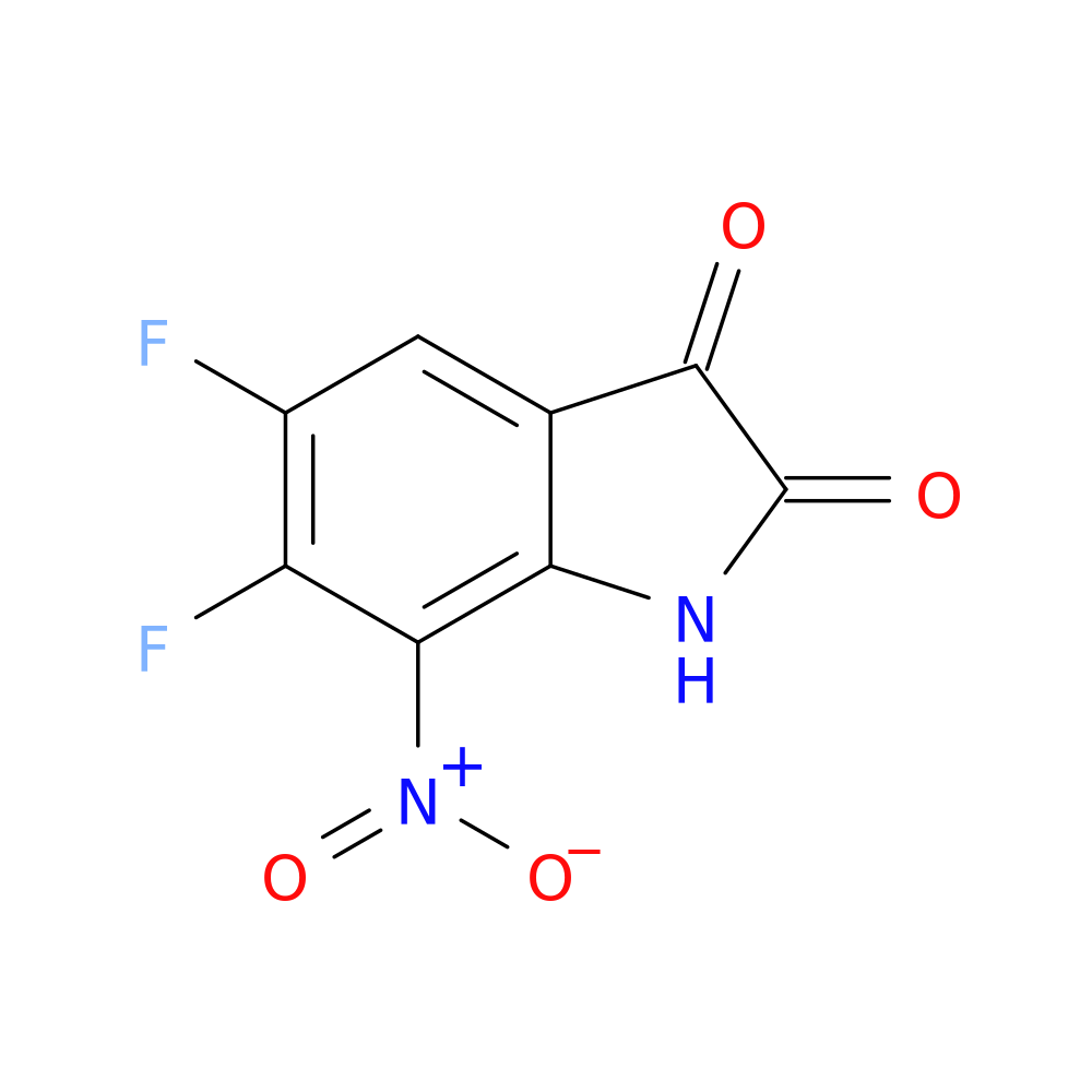 5,6-difluoro-7-nitro-2,3-dihydro-1H-indole-2,3-dione