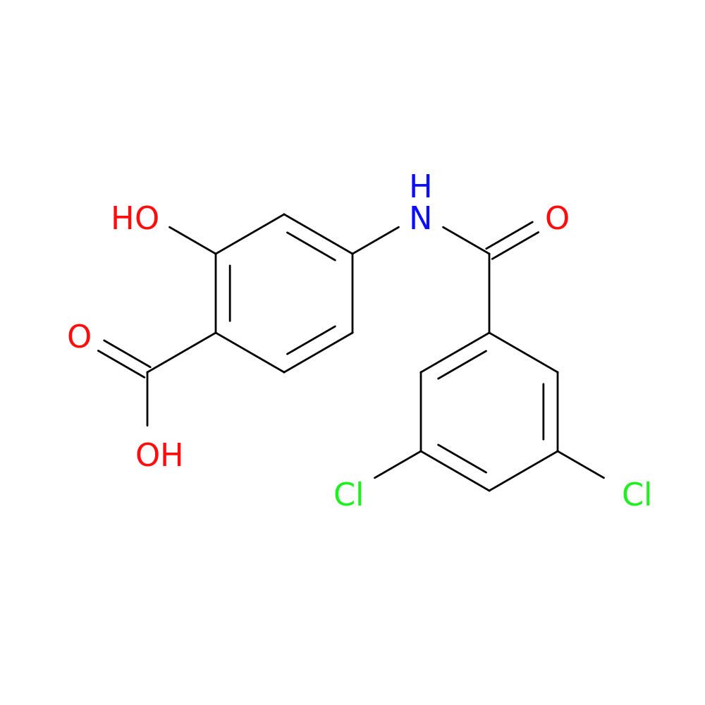4-(3,5-dichlorobenzamido)-2-hydroxybenzoic acid