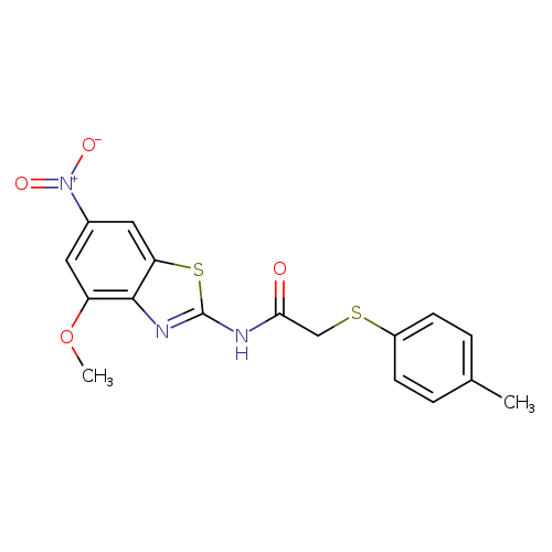 N-(4-methoxy-6-nitro-1,3-benzothiazol-2-yl)-2-[(4-methylphenyl)sulfanyl]acetamide