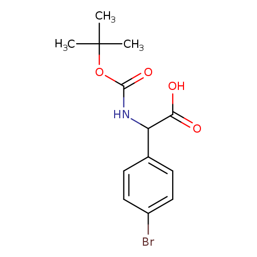 2-(4-Bromophenyl)-2-((tert-butoxycarbonyl)amino)acetic acid