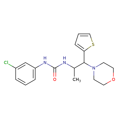 1-(3-chlorophenyl)-3-[1-(morpholin-4-yl)-1-(thiophen-2-yl)propan-2-yl]urea