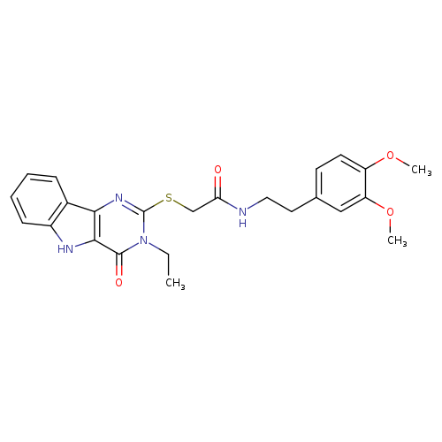 N-[2-(3,4-dimethoxyphenyl)ethyl]-2-({3-ethyl-4-oxo-3H,4H,5H-pyrimido[5,4-b]indol-2-yl}sulfanyl)acetamide