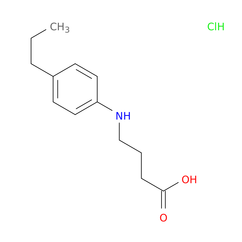 4-[(4-propylphenyl)amino]butanoic acid hydrochloride