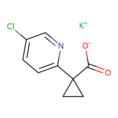 potassium 1-(5-chloropyridin-2-yl)cyclopropane-1-carboxylate