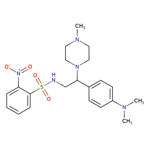 N-{2-[4-(dimethylamino)phenyl]-2-(4-methylpiperazin-1-yl)ethyl}-2-nitrobenzene-1-sulfonamide