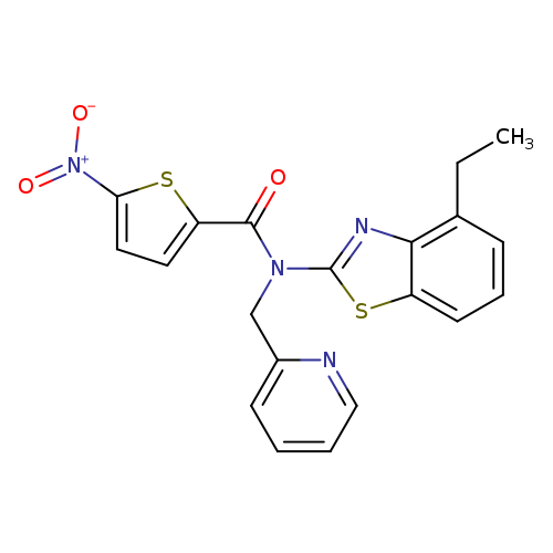 N-(4-ethyl-1,3-benzothiazol-2-yl)-5-nitro-N-[(pyridin-2-yl)methyl]thiophene-2-carboxamide