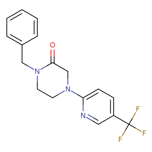 1-benzyl-4-[5-(trifluoromethyl)pyridin-2-yl]piperazin-2-one
