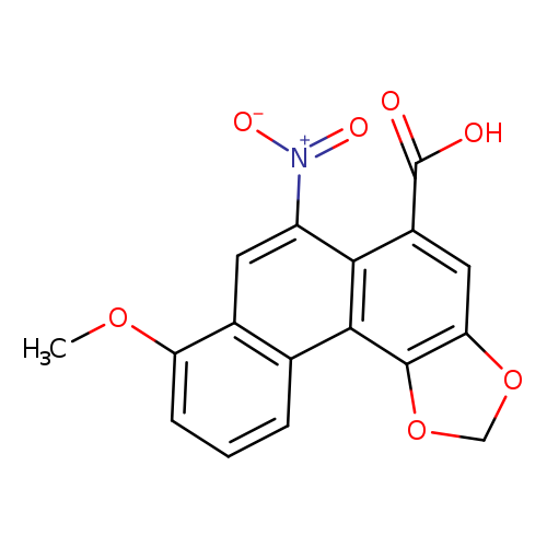 8-Methoxy-3,4-methylenedioxy-10-nitrophenanthrene-1-carboxylic acid