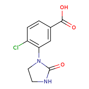 4-chloro-3-(2-oxoimidazolidin-1-yl)benzoic acid