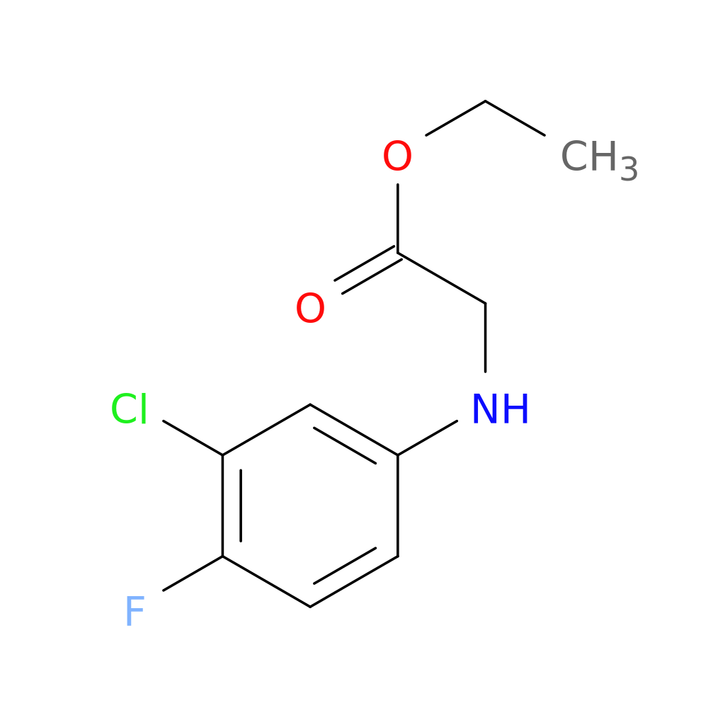 Ethyl 2-(3-chloro-4-fluoroanilino)acetate