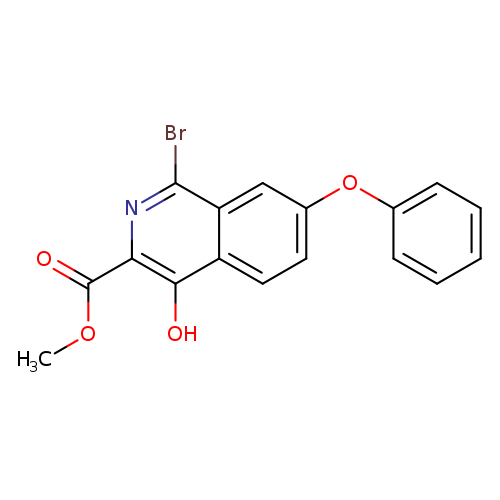 Methyl 1-Bromo-4-Hydroxy-7-Phenoxyisoquinoline-3-Carboxylate