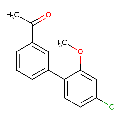1-[3-(4-chloro-2-methoxyphenyl)phenyl]ethanone