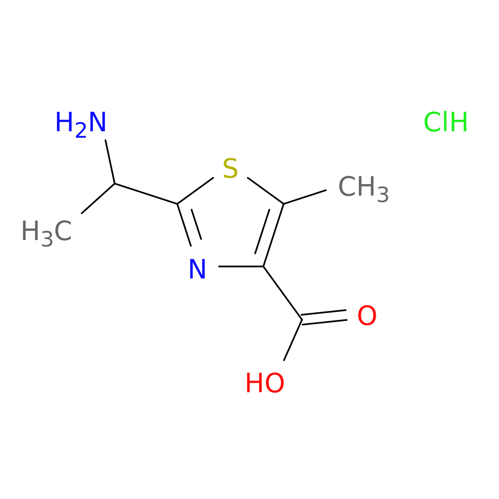 2-(1-aminoethyl)-5-methyl-1,3-thiazole-4-carboxylic acid hydrochloride
