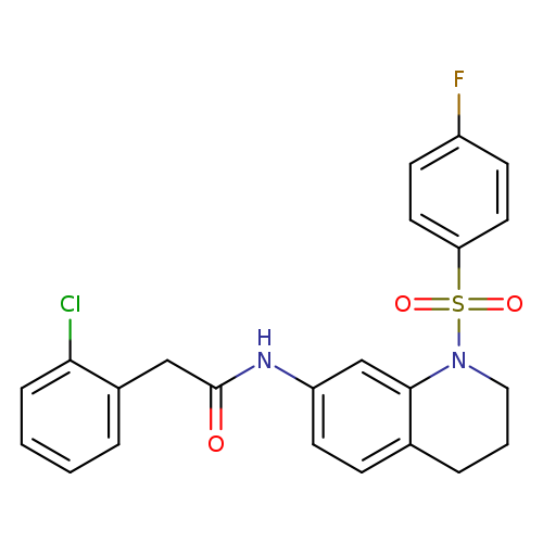 2-(2-chlorophenyl)-N-[1-(4-fluorobenzenesulfonyl)-1,2,3,4-tetrahydroquinolin-7-yl]acetamide