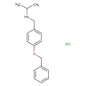{[4-(benzyloxy)phenyl]methyl}(propan-2-yl)amine hydrochloride