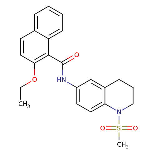 2-ethoxy-N-(1-methanesulfonyl-1,2,3,4-tetrahydroquinolin-6-yl)naphthalene-1-carboxamide