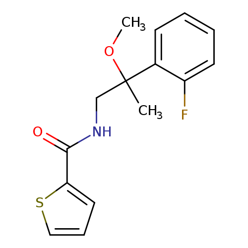 N-[2-(2-fluorophenyl)-2-methoxypropyl]thiophene-2-carboxamide