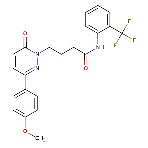 4-[3-(4-methoxyphenyl)-6-oxo-1,6-dihydropyridazin-1-yl]-N-[2-(trifluoromethyl)phenyl]butanamide