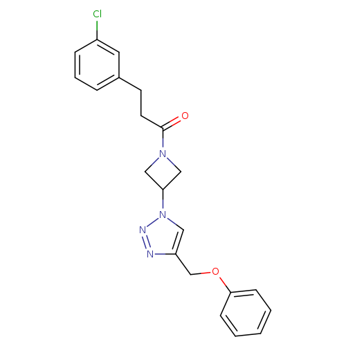 3-(3-chlorophenyl)-1-{3-[4-(phenoxymethyl)-1H-1,2,3-triazol-1-yl]azetidin-1-yl}propan-1-one