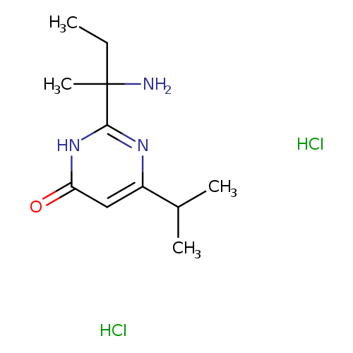 2-(2-aminobutan-2-yl)-6-(propan-2-yl)-3,4-dihydropyrimidin-4-one dihydrochloride