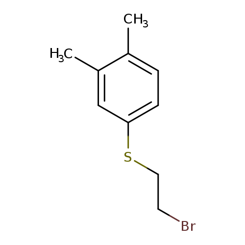 4-[(2-bromoethyl)sulfanyl]-1,2-dimethylbenzene
