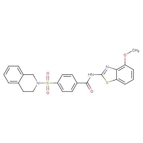 N-(4-methoxy-1,3-benzothiazol-2-yl)-4-(1,2,3,4-tetrahydroisoquinoline-2-sulfonyl)benzamide