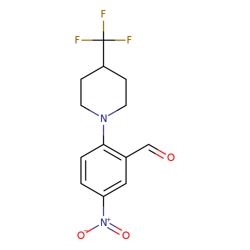 5-Nitro-2-(4-(trifluoromethyl)piperidin-1-yl)benzaldehyde