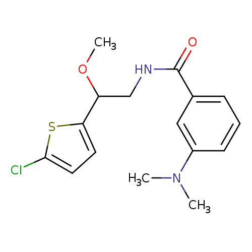N-[2-(5-chlorothiophen-2-yl)-2-methoxyethyl]-3-(dimethylamino)benzamide