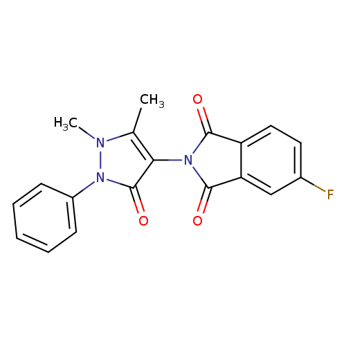 2-(1,5-dimethyl-3-oxo-2-phenyl-2,3-dihydro-1H-pyrazol-4-yl)-5-fluoro-1H-isoindole-1,3(2H)-dione
